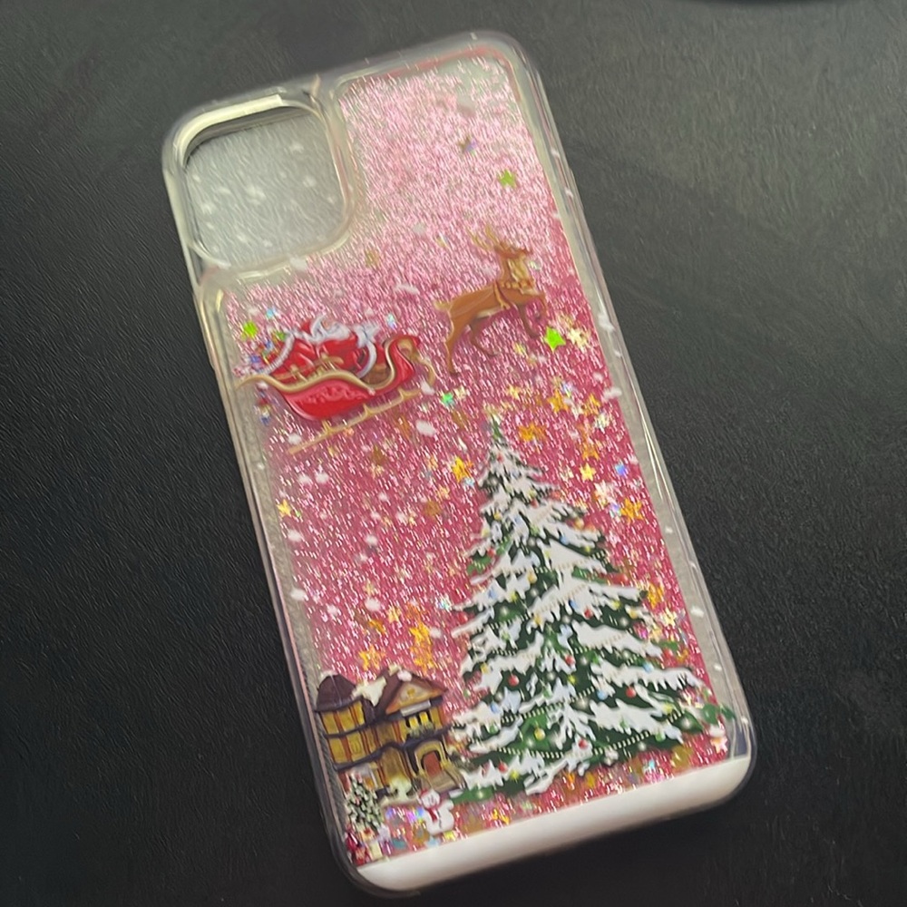 iPhone 11 Pro Max Pink Christmas Case